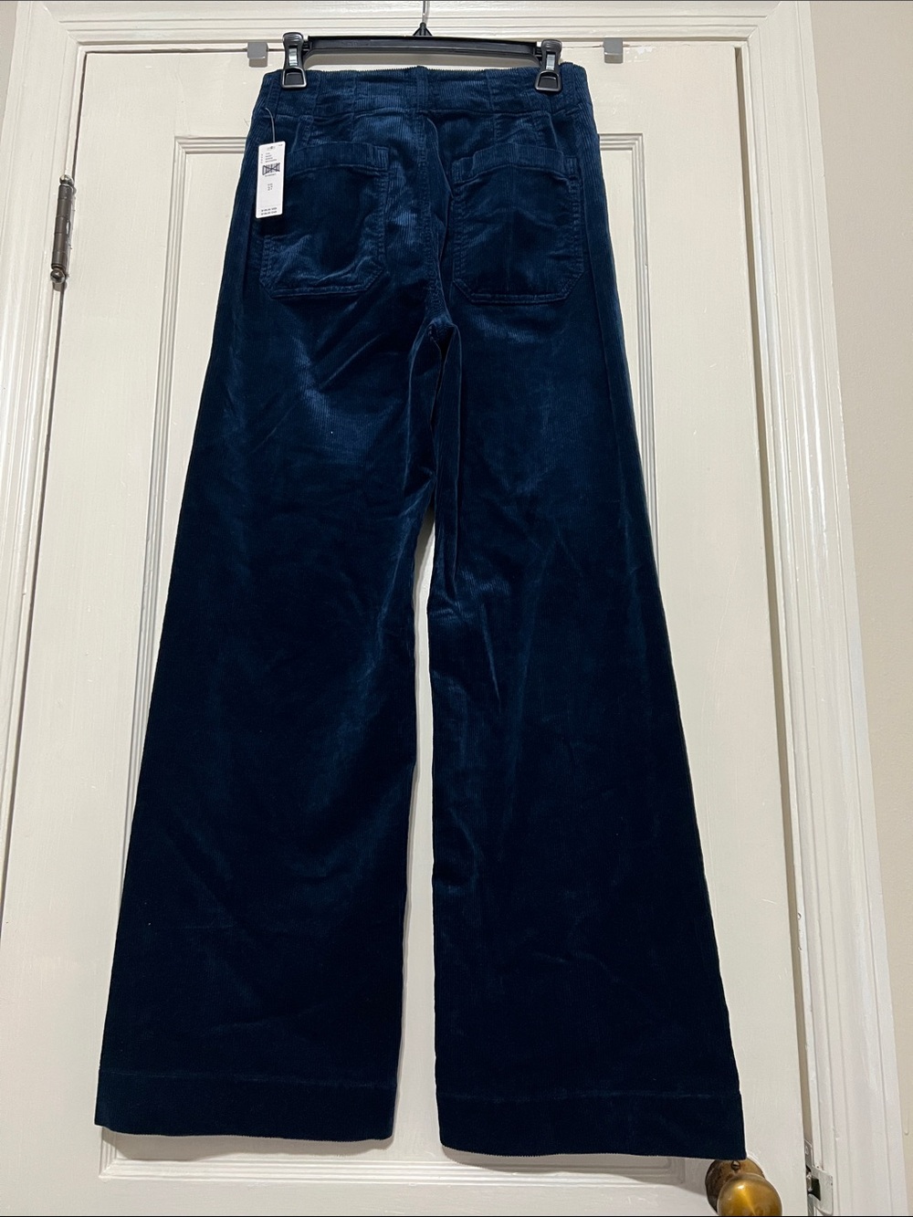 Maeve The Colette Anthropologie Navy Wide-Leg Corduroy full length pants - Picture 3 of 10